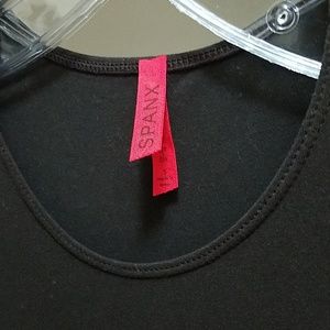 Spanx fitted long sleeve chocolate top